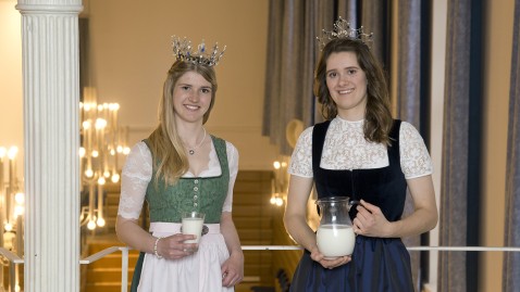 Milchkönigin und Milchprinzessin