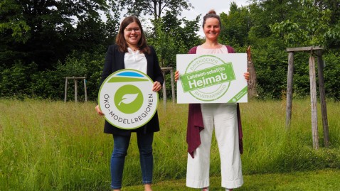 Annika Reich von der ÖMR und Ariane Volkmann vom BBV