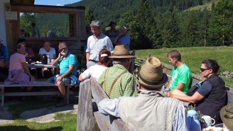 Sepp Huber auf der Alm