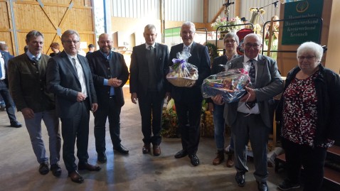 Joachim Herrmann gestern in Burggrub
