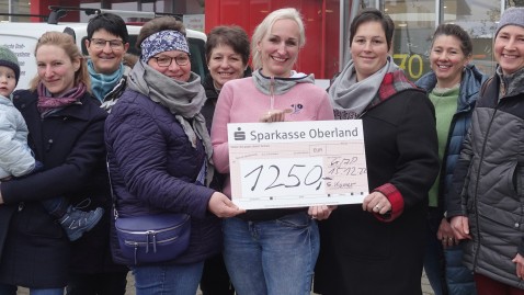 Spendenübergabe der Landfrauen