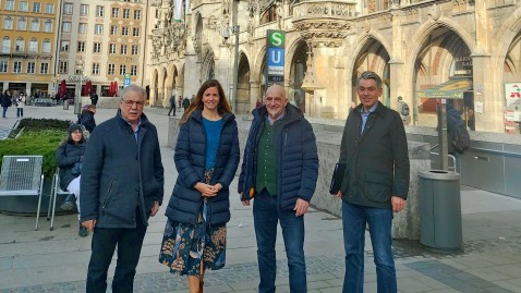 Dr. Alfons Bauschmid, Kristina Frank, Ralf Huber und Martin Wunderlich