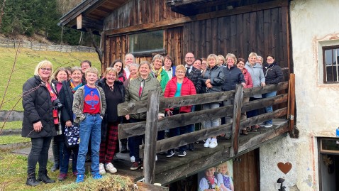 Gruppenfoto des Dreiländertreffens der Landfrauen.