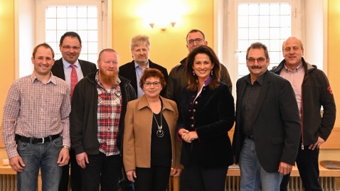 Mitglieder Kreisvorstand BBV Wunsiedel mit STM Kaniber