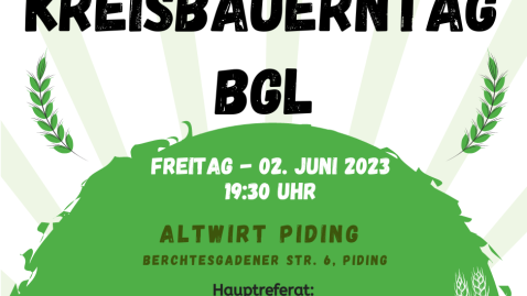 Einladung Kreisbauerntag BGL