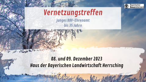 Vernetzungstreffen 08. und 09. Dezember 2023