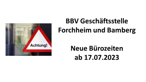 Neue Bürozeiten BAFO