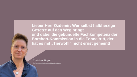 BBV-Tierhaltungspräsidentin zum Ende der Borchert-Kommission