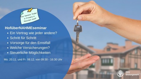 HofüberNAHMEseminar 