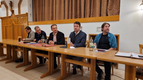 Die Landtagskandidaten bei der Podiumsdiskussion