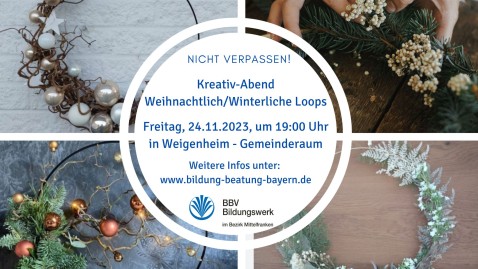 Basteln Winterzeit OV Weigenheim-Geckenheim-Reusch, KV NEA-BW