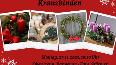 Weihnachtliches Kranzbinden KV NEA-BW