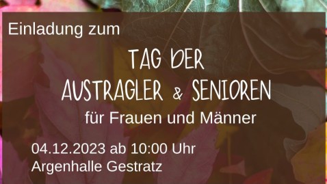 Einladung Austragler- und Seniorentag