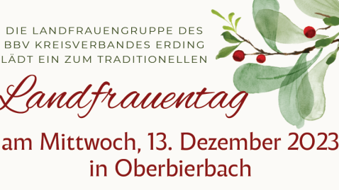 Einladung zum Landfrauentag Erding 