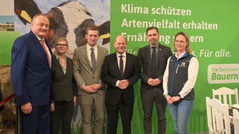 BJB-Vorsitzender Fleischmann im Gespräch mit Bundeskanzler Scholz