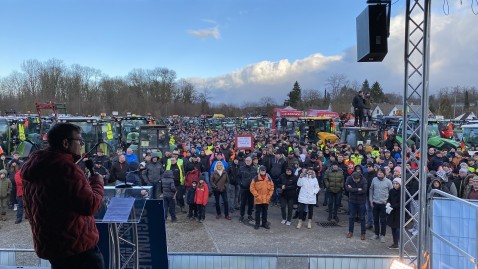 Kundgebung in Günzburg