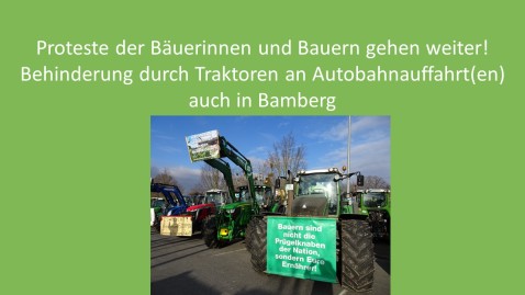 Proteste gehen weiter auch in Bamberg