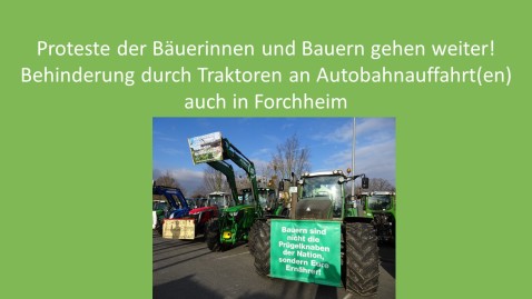 Proteste gehen weiter auch in Forchheim