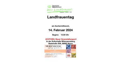 Landfrauentag Coburg 2024