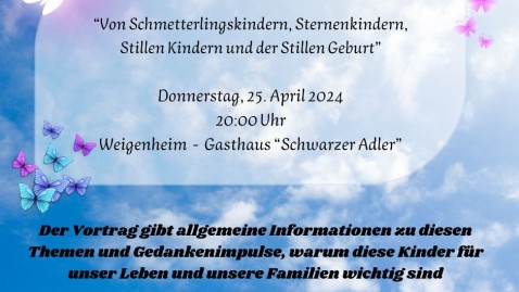 Vortrag zum Umgang mit ganz früh verstorbenen Kindern 