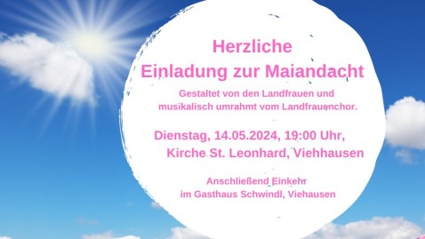 Einladung zur Maiandacht