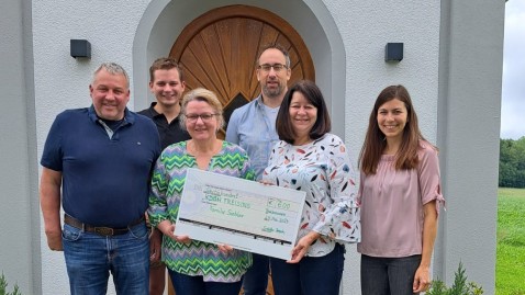 Spendenübergabe Familie Siebler