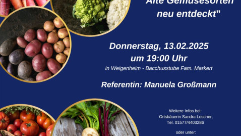 Vortragsabend „Alte Gemüsesorten neu entdeckt“
