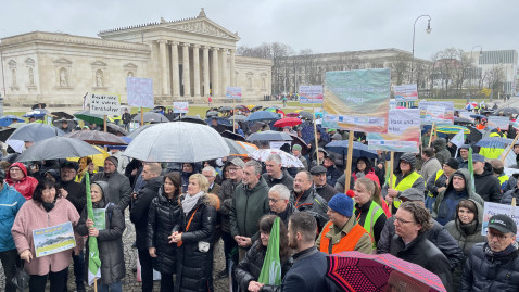 Demo für mehr Demokratie und gegen Gewalt