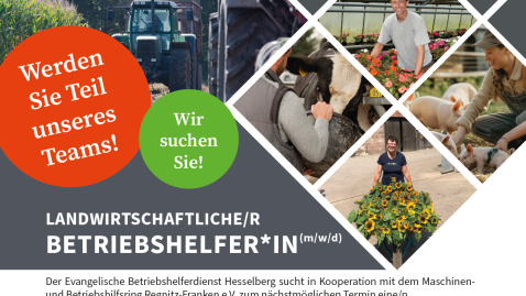 landwirtschafliche/n Betriebshelfer*in (m/w/d) gesucht