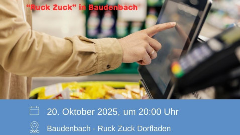 Erkundung Dorfladen „Ruck Zuck“ in Baudenbach