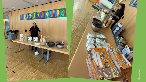 Weltschulmilchtag 2025 - Pausenaktion in der Grundschule Aichach-Nord 