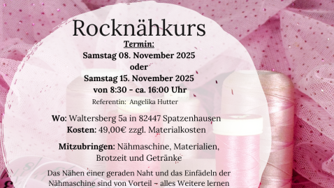 2025 11 Rocknähkurse 2025 11 Rocknähkurse