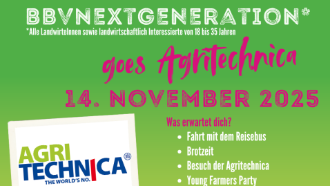Agritechnica-Fahrt für junge Leute von 18 bis 35 Jahren
