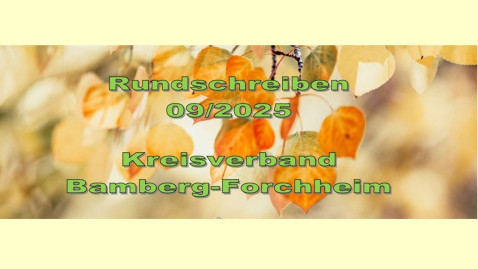 Rundschreiben Sept. 2025