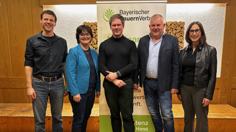 Abend der Landwirtschaft - Kreisvorstandschaft und Referent Dr. Malte Rubach 