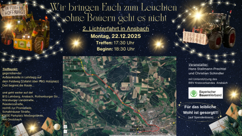 Lichterfahrt Ansbach 2025