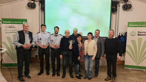 Gruppenfoto der Referenten bei interner Kreisversammlung