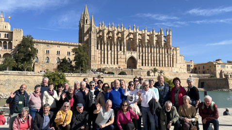 Reisegruppe in Palma de Mallorca
