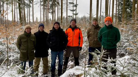 Teilnehmer des Austausch zum Waldumbau