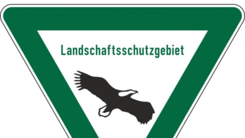 Hinweisschild Landschaftsschutzgebiet