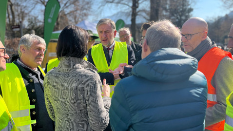 Im Austausch mit BBV Präsident Günther Felßner 