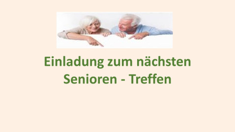 Seniorentreffen Allgemein