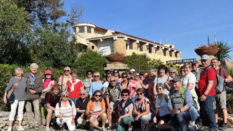 Reisegruppe auf Sardinien