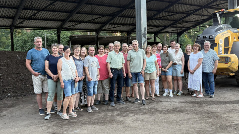 Kreisvorstandschaft besucht Kompostieranlage