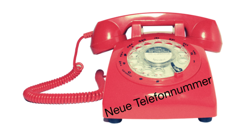 Neue Telefonnummer