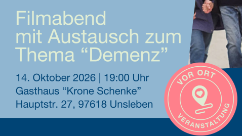 Plakat Filmveranstaltung der verlorene Mann BBV NES