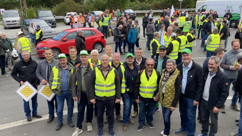 Die oberfränkische Delegation auf der AMK Demonstration