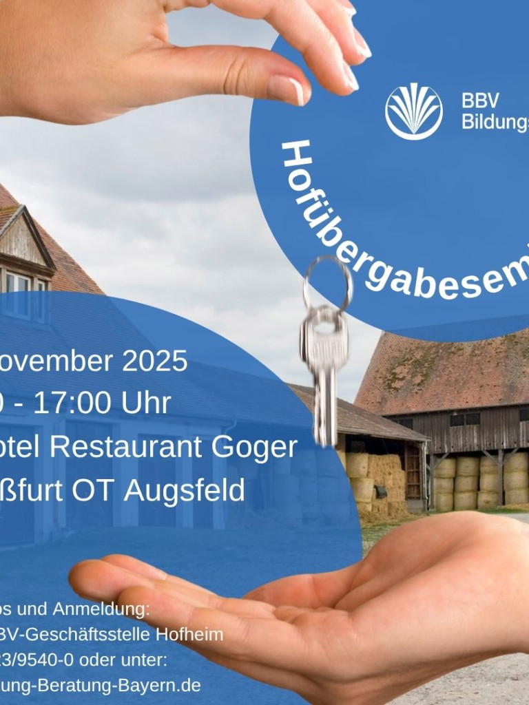 Seminar für Hofübergeber und Hofübernehmer