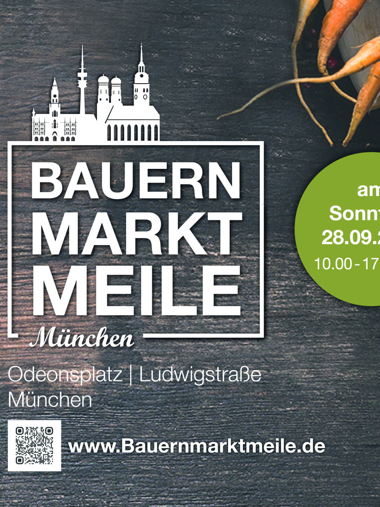 Bewerbung Bauernmarktmeile München am 28. September 2025