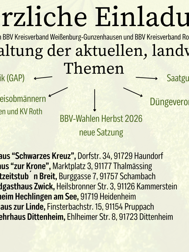 Sharepic Infoveranstaltungen im Landkreis Weißenburg-Gunzenhausen und Roth